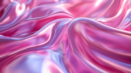 A detailed 3D rendering of pink metallic abstract forms, combining luxurious aesthetics with modern design elements for a dramatic visual.