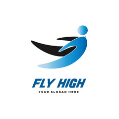 Fototapeta premium FLY HIGH LOGO