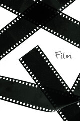 135 film strip isolated on white background.