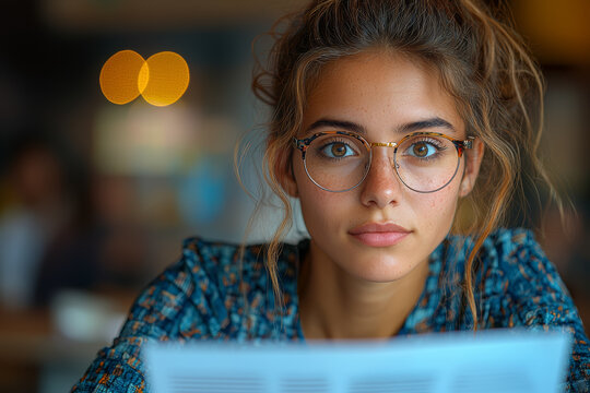 An AI system analyzing job applications, raising concerns about bias and fairness in recruitment processes. Concept of ethics.