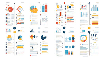 Vertical Timeline Infographic Showcasing Key Elements of Progress Generative AI