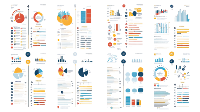 Vertical Timeline Infographic Showcasing Key Elements of Progress Generative AI