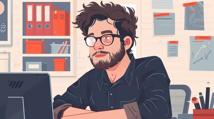 Chaotic UX designer  juggling multiple tasks at once, showcasing the challenges of managing parallel design projects. A scene that highlights multitasking, stress, and creativity in the fast-paced