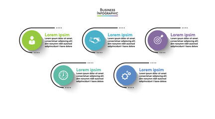 Business data visualization. timeline infographic icons designed for abstract background template milestone element modern diagram process technology digital marketing data presentation chart Vector