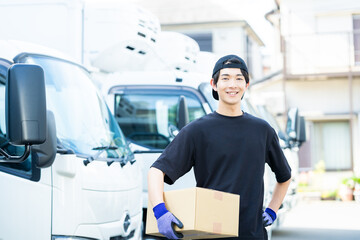 ドライバーの若い男性