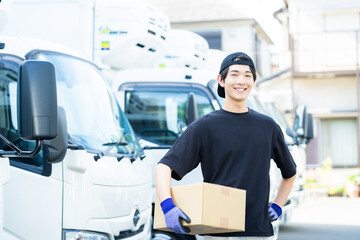 ドライバーの若い男性
