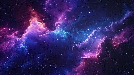 Fototapeta premium Stunning Cosmic Nebula in Deep Space Colors