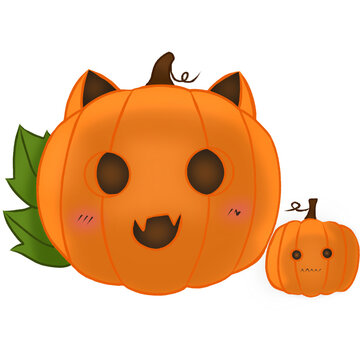 Meow pumpkin and Party pumpkin