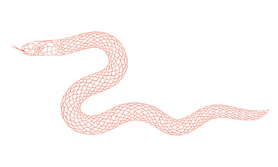 A simple cartoon snake pattern