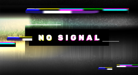 TV pixel noise. TV loses signal. Error.  No signal .  Abstract vector background