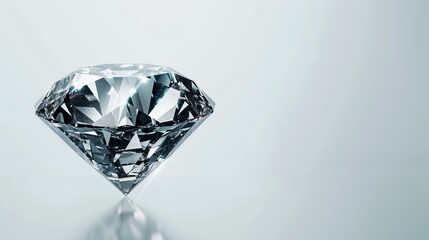 A sparkling diamond, luxury gemstone, hyper-realistic 3D render, crystal-clear details, isolated on white background