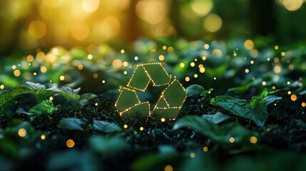 A simple yet impactful green technology background emphasizing eco-friendly initiatives.