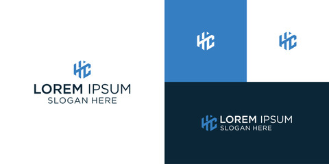 Minimal Innovative Initial CH logo and HC logo.