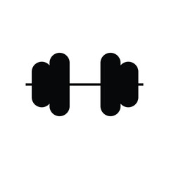 Dumbbell sports interface solid icon.