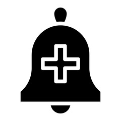 Fototapeta premium notification bell with plus sign icon