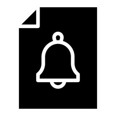 document with bell notification icon