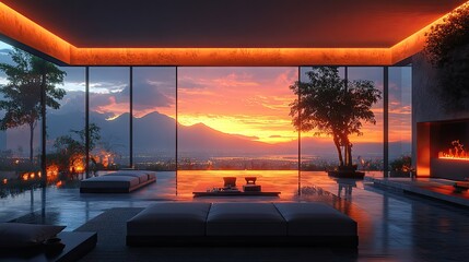 Obraz premium A technologically crafted room concept within the metaverse, showcasing virtual and digital integration.