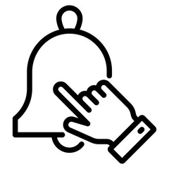 Subscribe bell icon. ponter click the notification bell icon. Subscribe button, bell notification symbol.