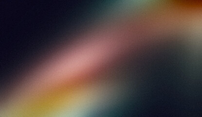 color wave flow abstract grainy gradient backdrop design, vibrant multicolor flow wave shaped on dark with glowing gradient banner or poster.