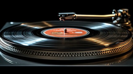 A vinyl disc is featured, showcasing the enduring appeal of analog music technology in the digital age.