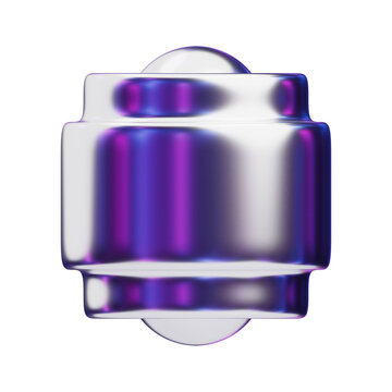 recommend clip art: 3D Chromatic Abstract Metallic Capsule with Rounded Edges. 3D Icon