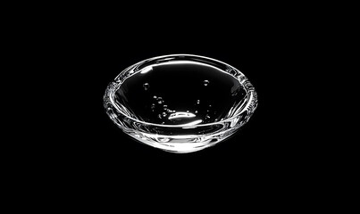 Dynamic Water Droplets Isolated on Black Background – High-Speed Captures, Ripples, Splashes, and Mist in Elegant Motion