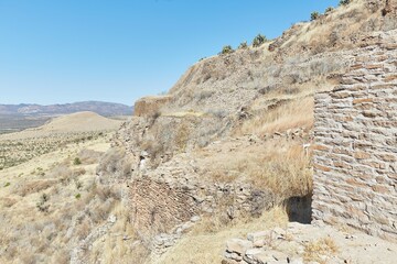 Fototapeta premium The mysterious ruins of La Quemada in Zacatecas, Mexico