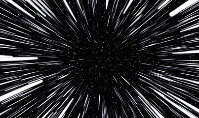 Abstract background of white lines radiating outwards from a central point, creating a dynamic and energetic visual effect.