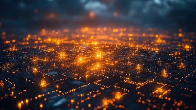 Concept of online insurance technology, featuring insurtech platforms that enhance business finance and customer connectivity.