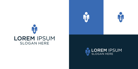 logo with the initials M and represent a leader in a company