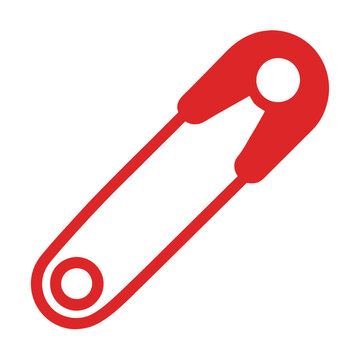 recommend clip art: Safety pin vector illustration isolated on a white background