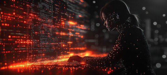 General depiction of information technology, encompassing the vast field of digital advancements and their impact on society.