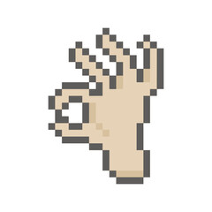human cute hand pixel art