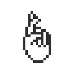 Obraz premium human cute hand pixel art