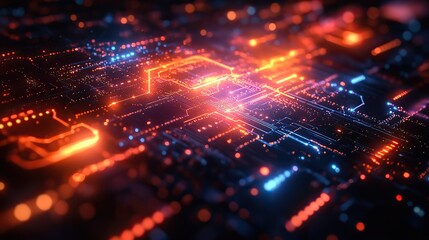 Fototapeta premium Icons and web technology concepts are combined with testing inscriptions, capturing the essence of modern digital solutions and tech applications.