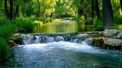 River Waterfall.