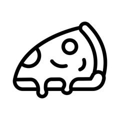 16 pizza line icon illustration vector graphic