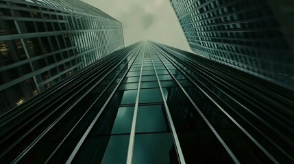 Towering Skyscraper Perspective: A Stunning Architectural View