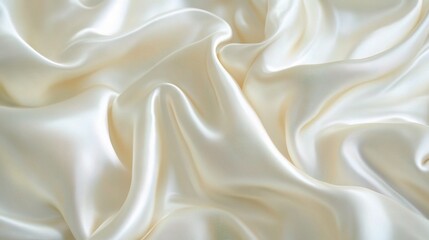 Obraz premium Soft and Elegant Cream Satin Fabric Texture
