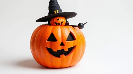 Halloween Pumpkin Witch.