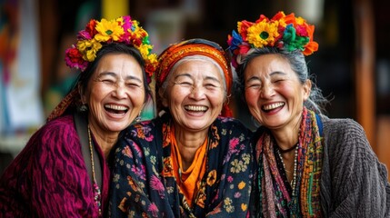 Naklejka premium Joyful Expression of Cultural Traditions in Koyram
