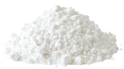 Fine White Powder Piled Up for Baking and Culinary Uses in the Kitchen