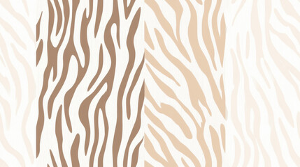 zebra print seamless patchwork pattern in beige camel and white collage fold animal paint. fashion trendy background for fabric design wallpaper