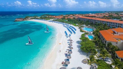 Eagle Beach: Tropical relaxation in Aruba.