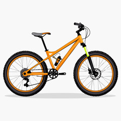 Fototapeta premium mountain bike vector illustration on a white background 