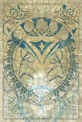 gorgeous green art-nouveau BG