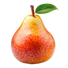 Fresh Red Pear Isolated on White Background