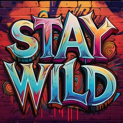 Naklejka premium graffiti style 