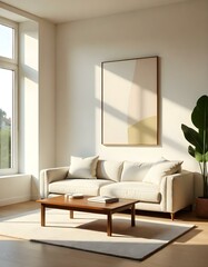modern living room with sofa