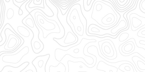 Realistic Topographic map line of an area  vector. Modern design with White background with topographic wavy pattern design.